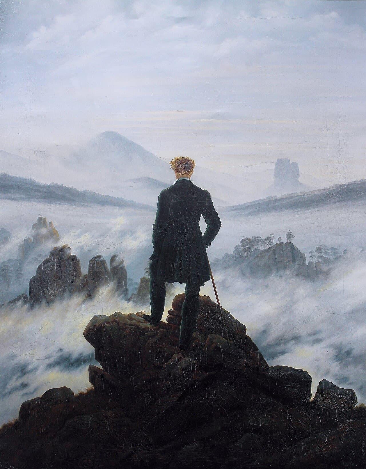 Wanderer above the Sea of Fog - Caspar David Friedrich